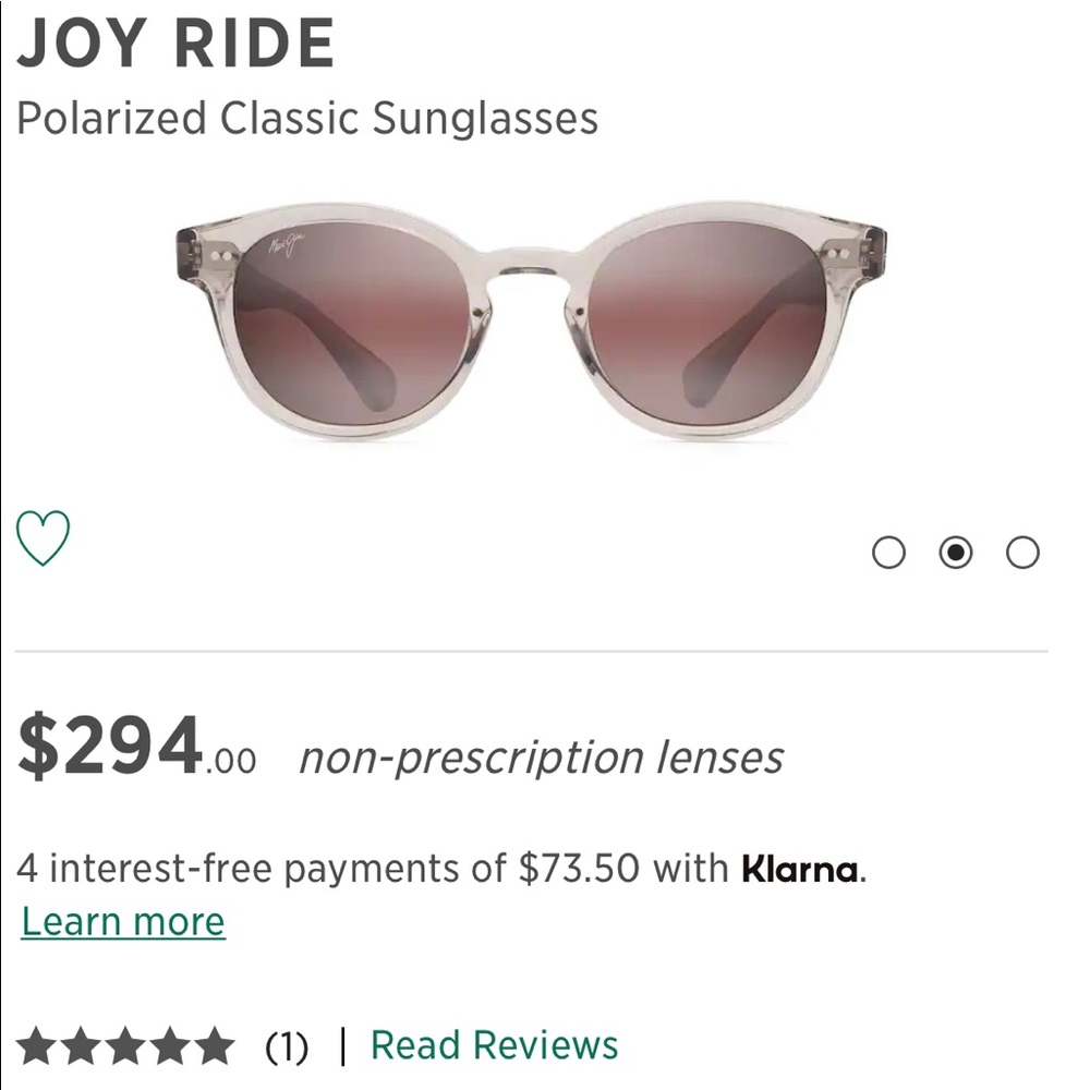 Maui Jim brand new glasses